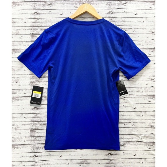 Golden State Warriors Nike Tee Men's Small Blue Dri-Fit Athletic Fit NBA NEW - Picture 2 of 8